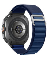 BandRain Alpine Loop Band Compatible with Samsung Galaxy Watch 7 Ultra Bands 2024, Smartwatch Replacement Rugged Nylon Sport Strap for Samsung Watch Ultra 47mm Men Women (Deep Blue)